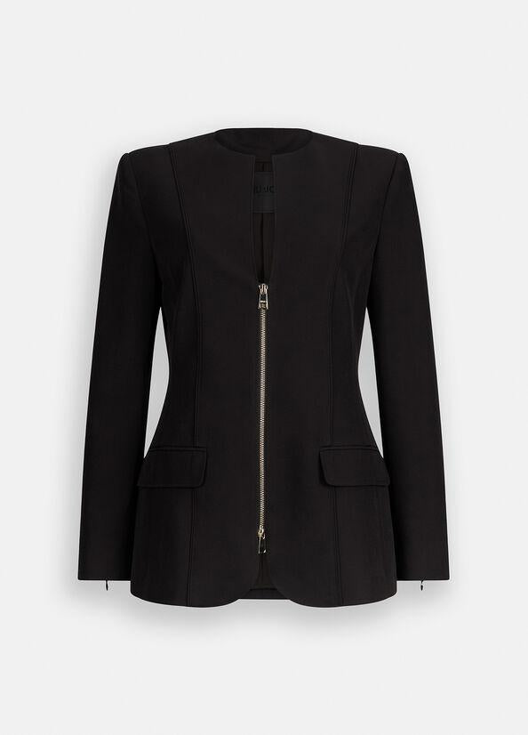blazer con zip CF5021T2200 22222 LIU JO BLACK 