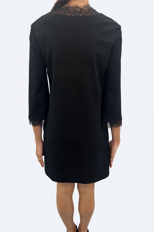 abito tunica in pizzo MF5510J9189 22222 LIU JO WHITE 