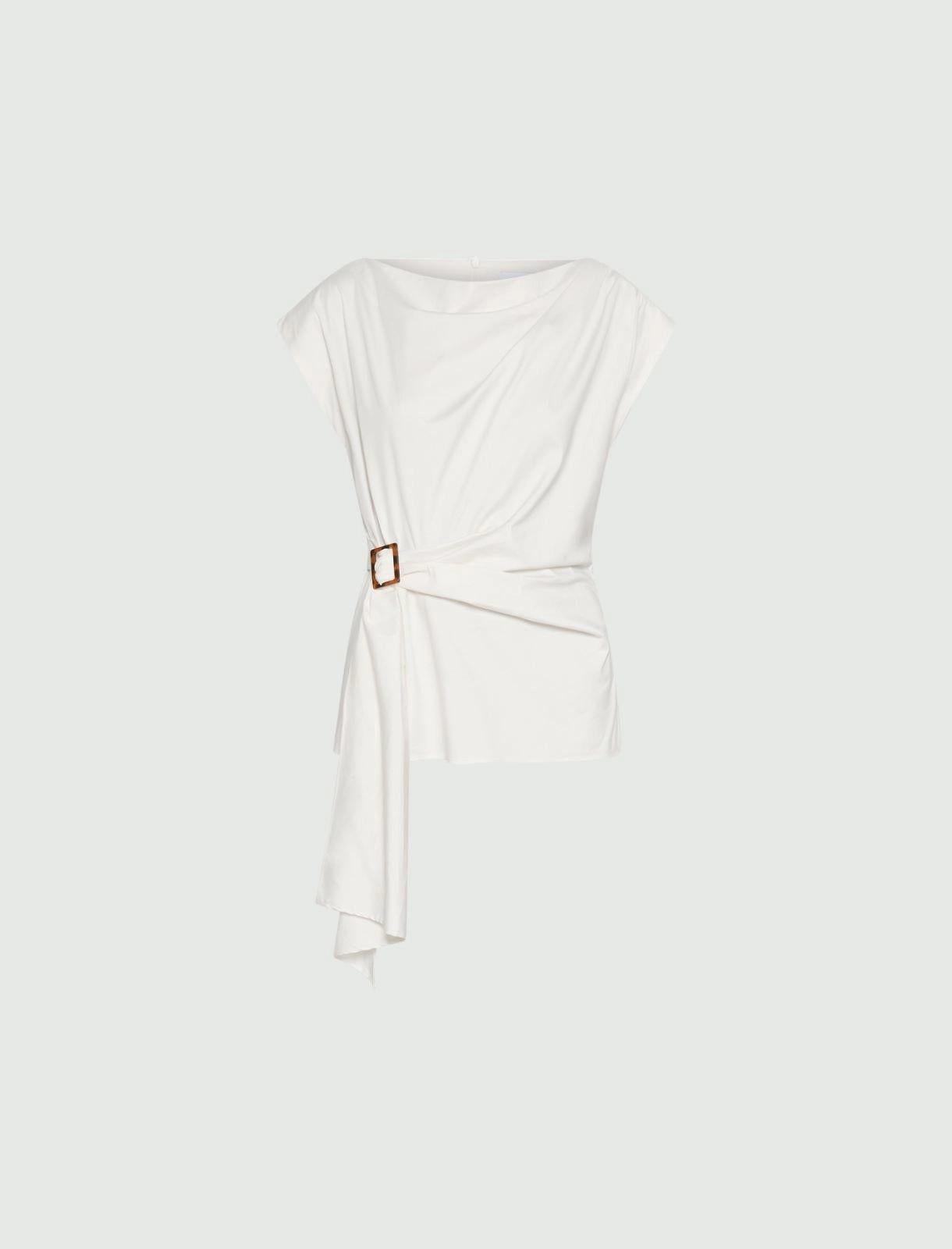 blusa con drappeggio MLLSUPREMO 001 MARella 