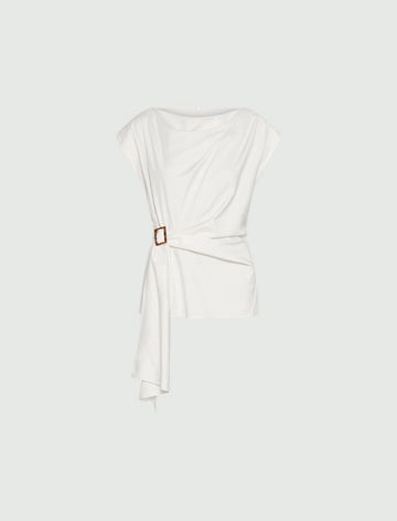 blusa con drappeggio MLLSUPREMO 001 MARella 