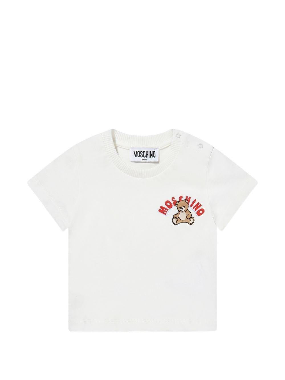 t-shirt teddy bear MZM047 LAA01 10063 MOSCHINO KIDS 