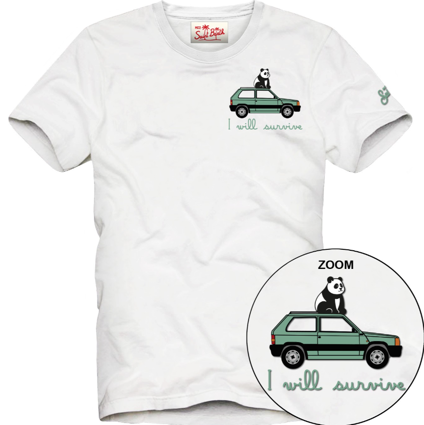 t-shirt panda portofino PORTOFINO JR SURVIVE 04152 MC2 SAINT BARTH 