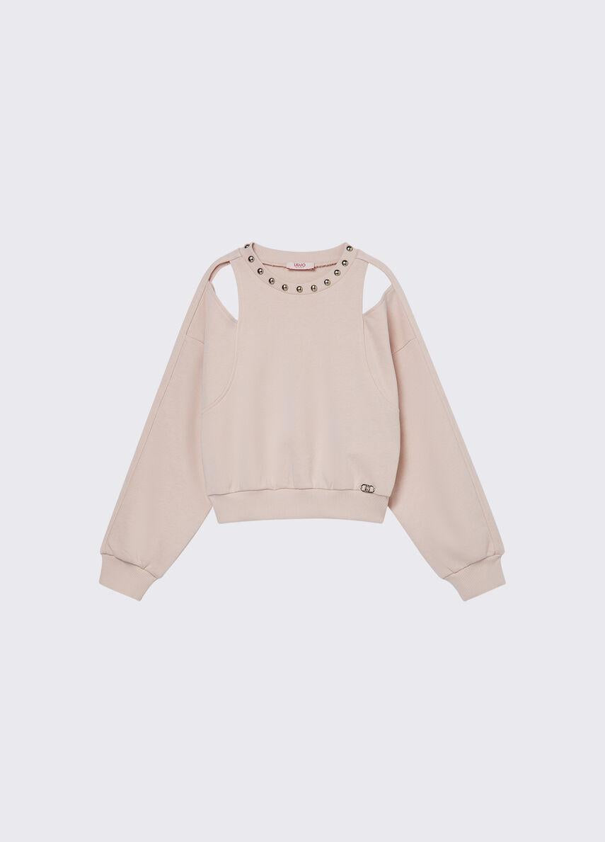 felpa cut-out GA6106FS858 41309 LIU JO JUNIOR 