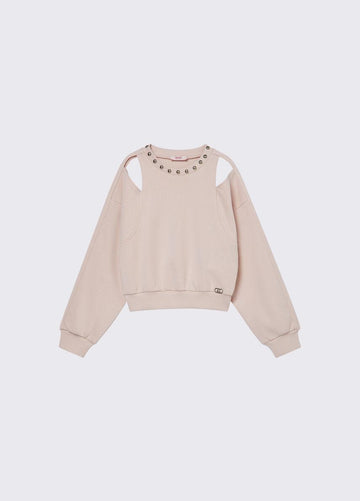 felpa cut-out GA6106FS858 41309 LIU JO JUNIOR 