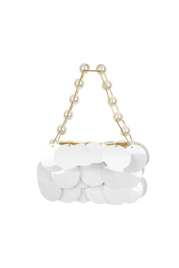 borsa bianca gioiello BERRYVILLE 712S6 BIANCO TPN 
