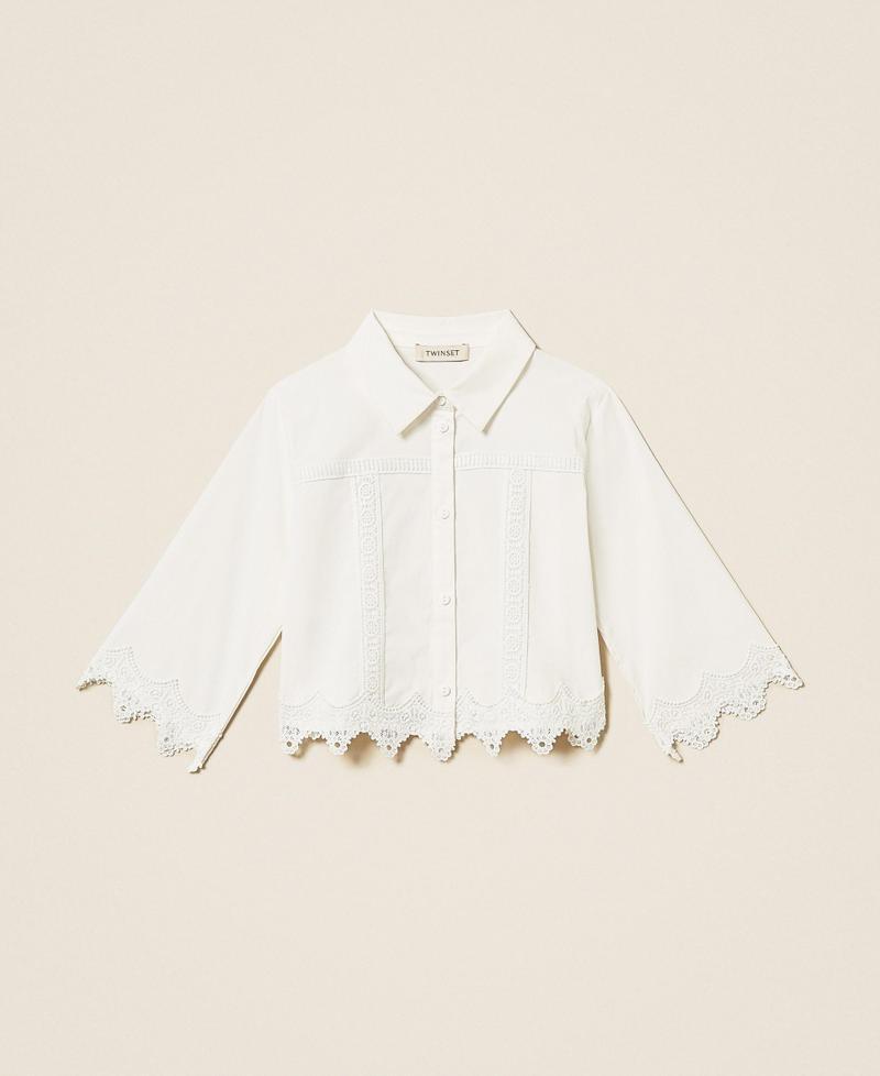 camicia con pizzo 261GB2020 00526 TWINSET GIRL 