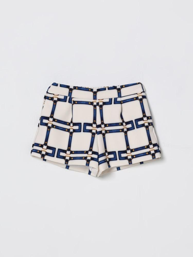 shorts in crepe stampato multicolor EGBE028 GAE01 0072 ELISABETTA FRANCHI 