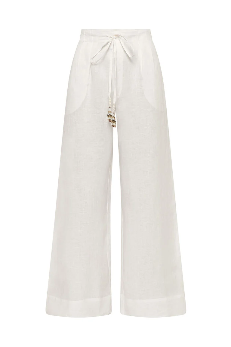 pantalone summer linen JH7576 40107 10000 MALI'PARMI 