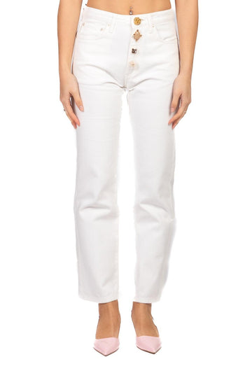 jeans zoe con bottoni gioiello DAB5112 BIANCO VICOLO 