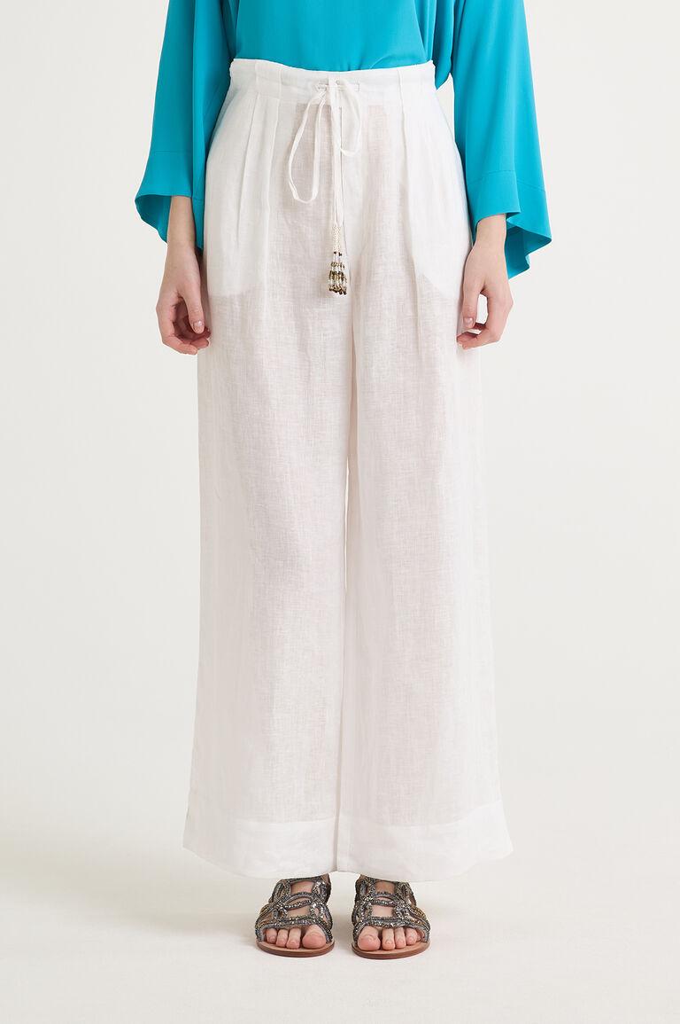pantalone summer linen JH7576 40107 10000 MALI'PARMI 