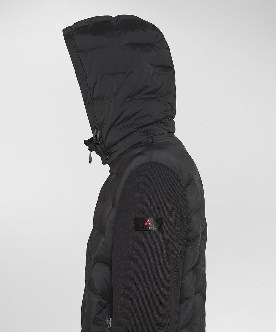 giubbino in tessuto bimateriale HOLZER SJN BMAT NER PeUTEREY 