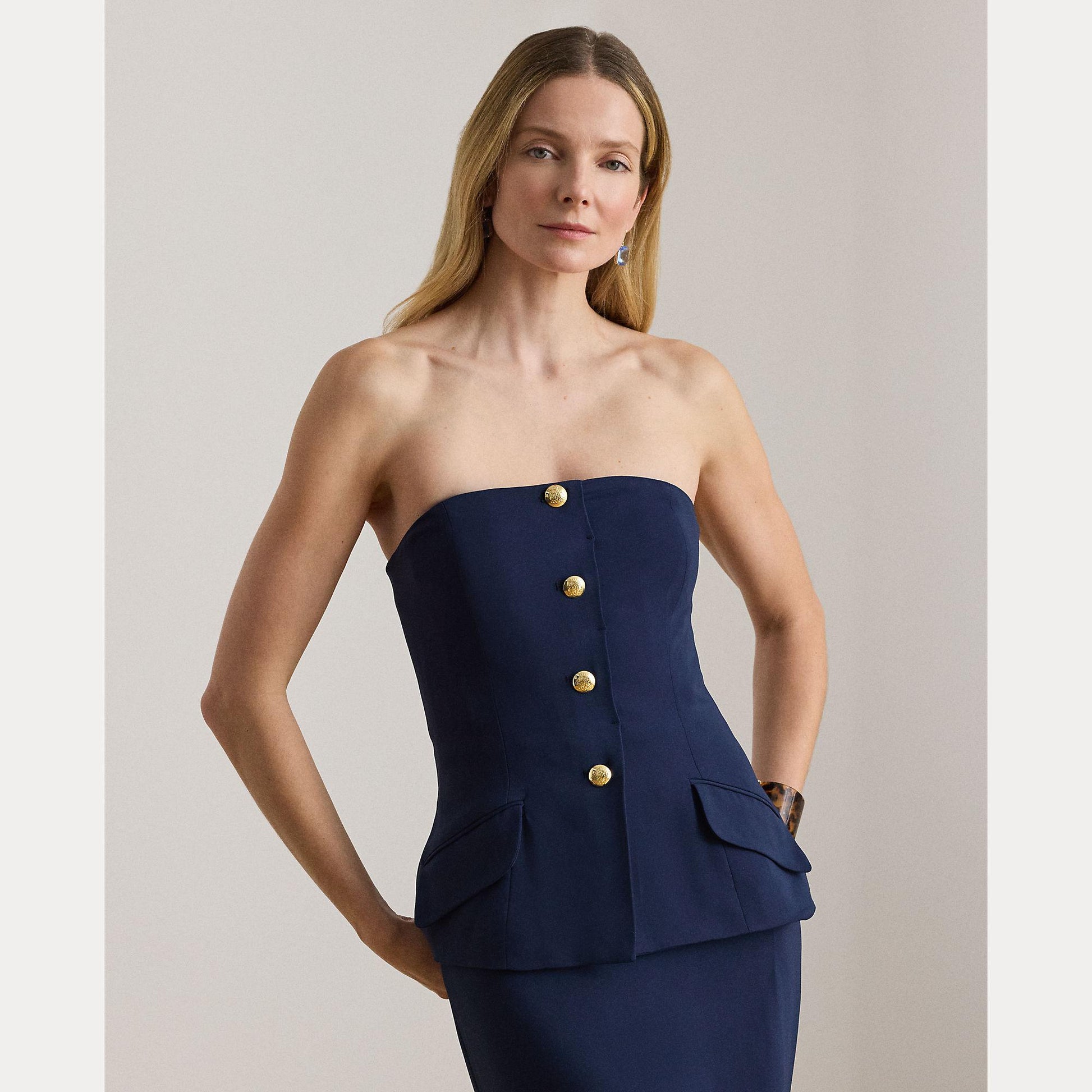 abito senza spalline 253-P13287 001 LAUREN RALPH LAUREN 