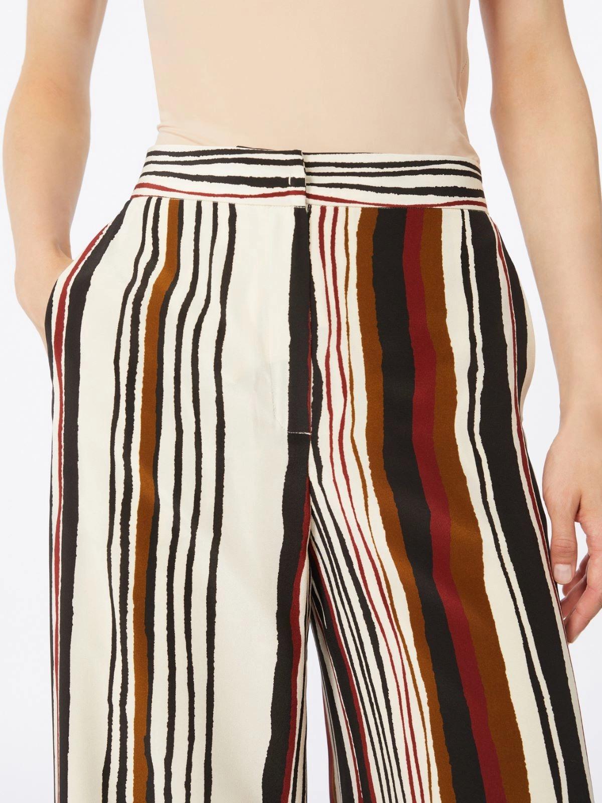 pantalone in crepe de chine a righe MSTPAGANO 002 MAXMARA STUDIO 