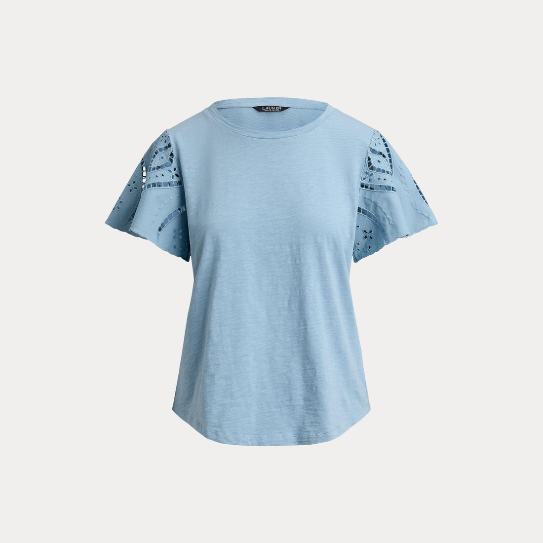 t-shirt traforato broadcloth 200-P09104 001 LAUREN RALPH LAUREN 