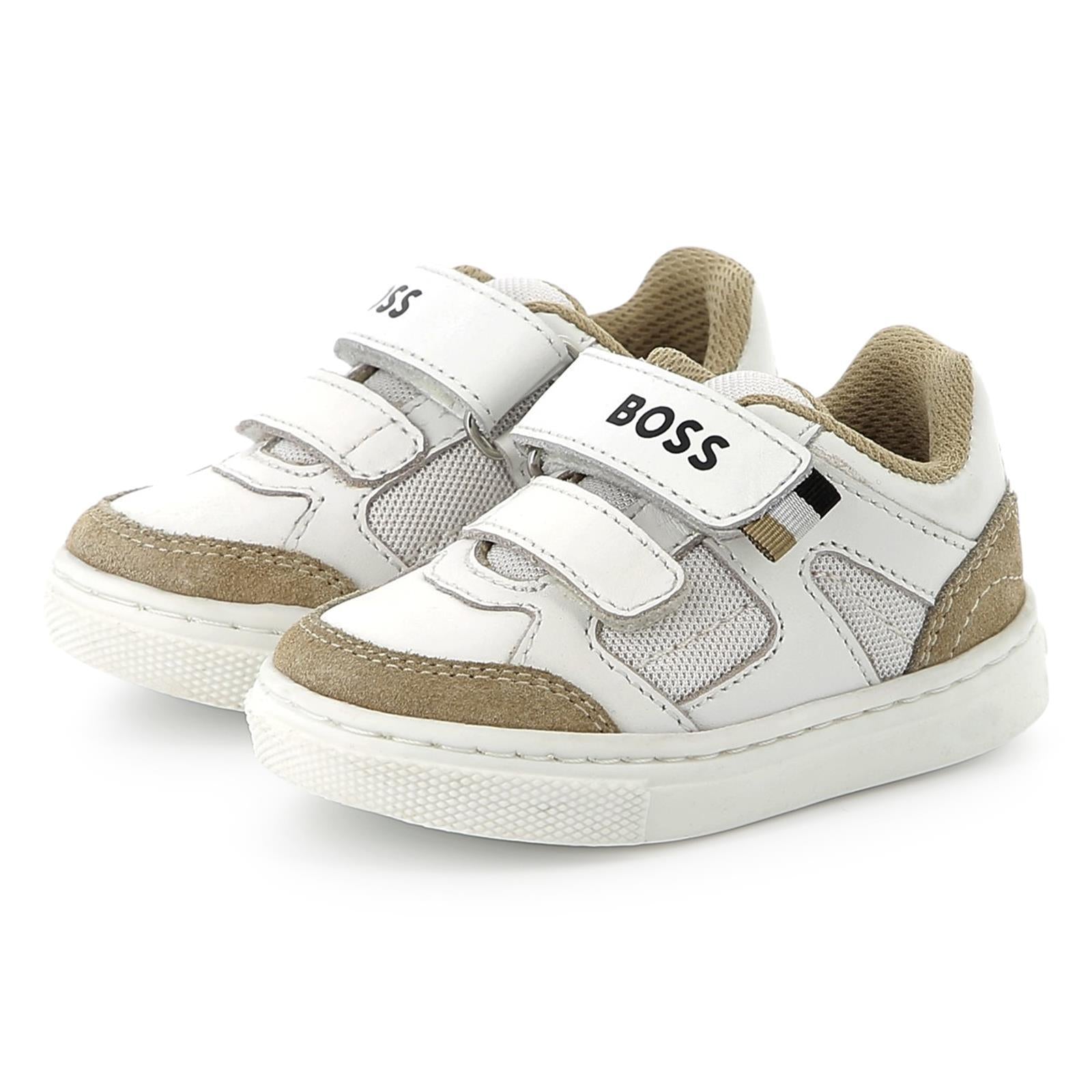Sneakers con strapp e logo J52163 10P BOSS 