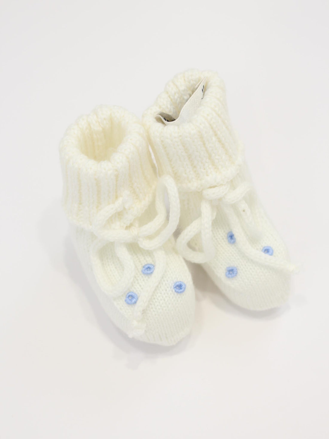 scarpina in lana con fiocco 30 SCARPINA UNI PICCOLA GIUGGIOLA 