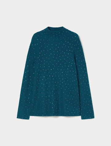 maglione in lana con strass KASTEL 003 MARINA RINALDI 