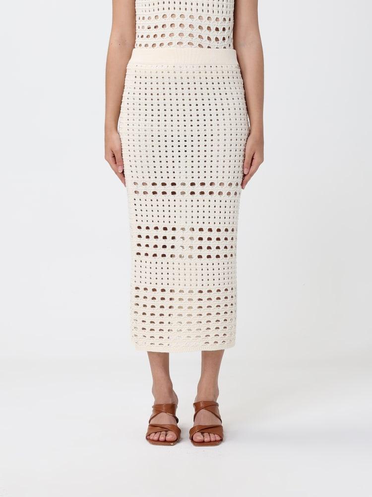 gonna in maglia traforata WA6327MA79R 10701 LIU JO WHITE 
