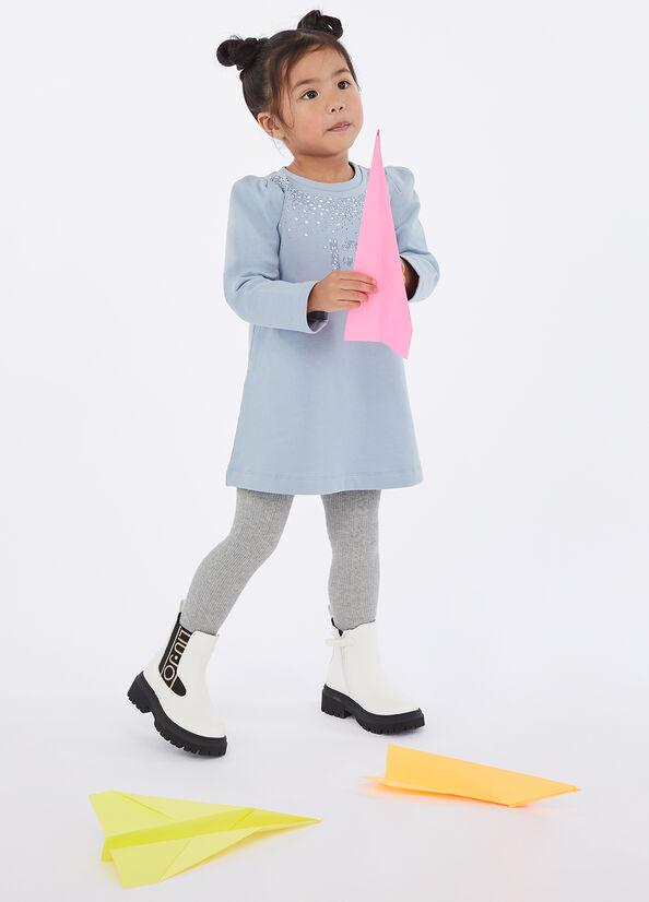 abito in felpa di cotone KF5073F0724 64010 LIU JO JUNIOR 