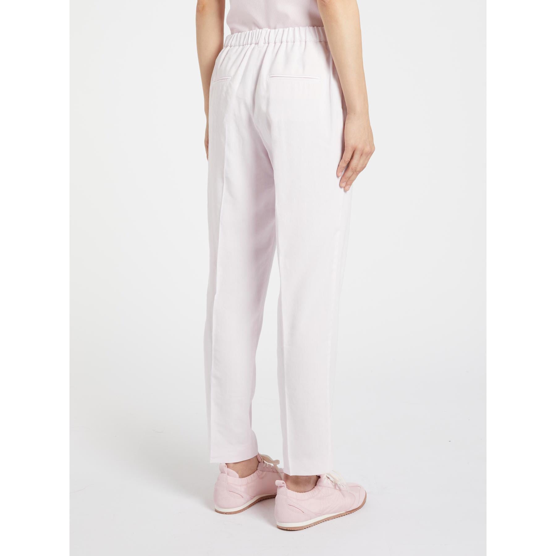 pantalone in lino stretch MLMCARO 001 MARella MONOCHROME 