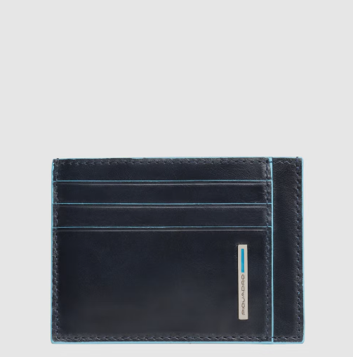 Portacarte in pelle PP2762B2R BLU2 PIQUADRO 