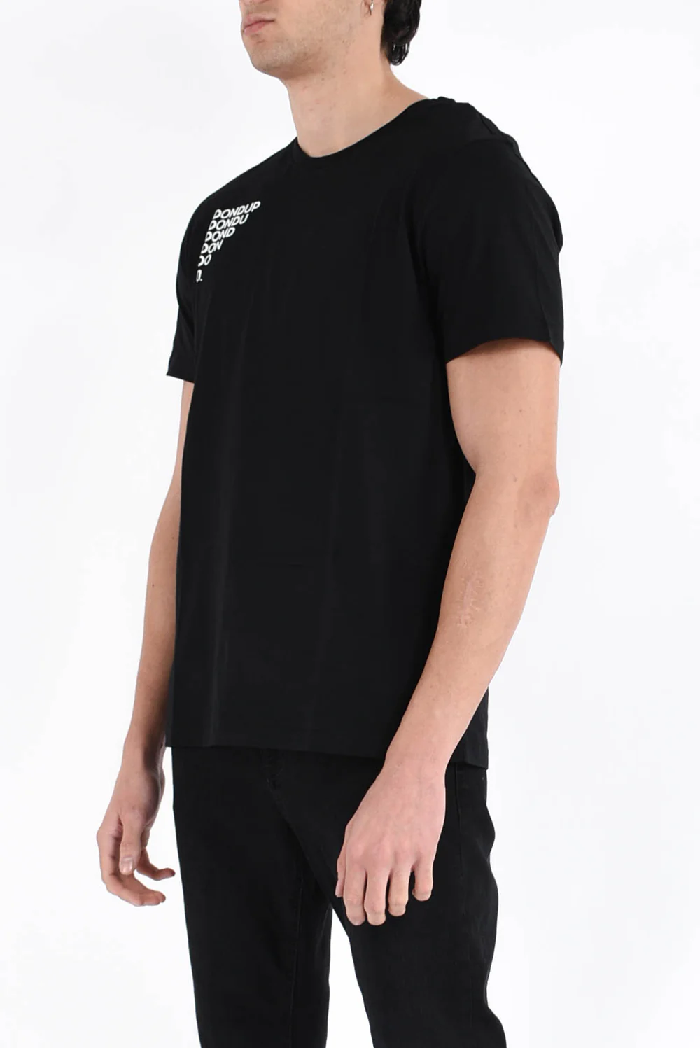 t-shirt con logo in tono US198JF0309UIT9 999 DONDUP 