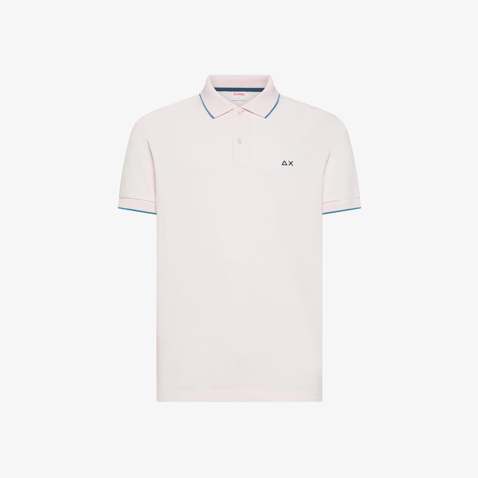polo small stripe A36111 ROSA SUN68 