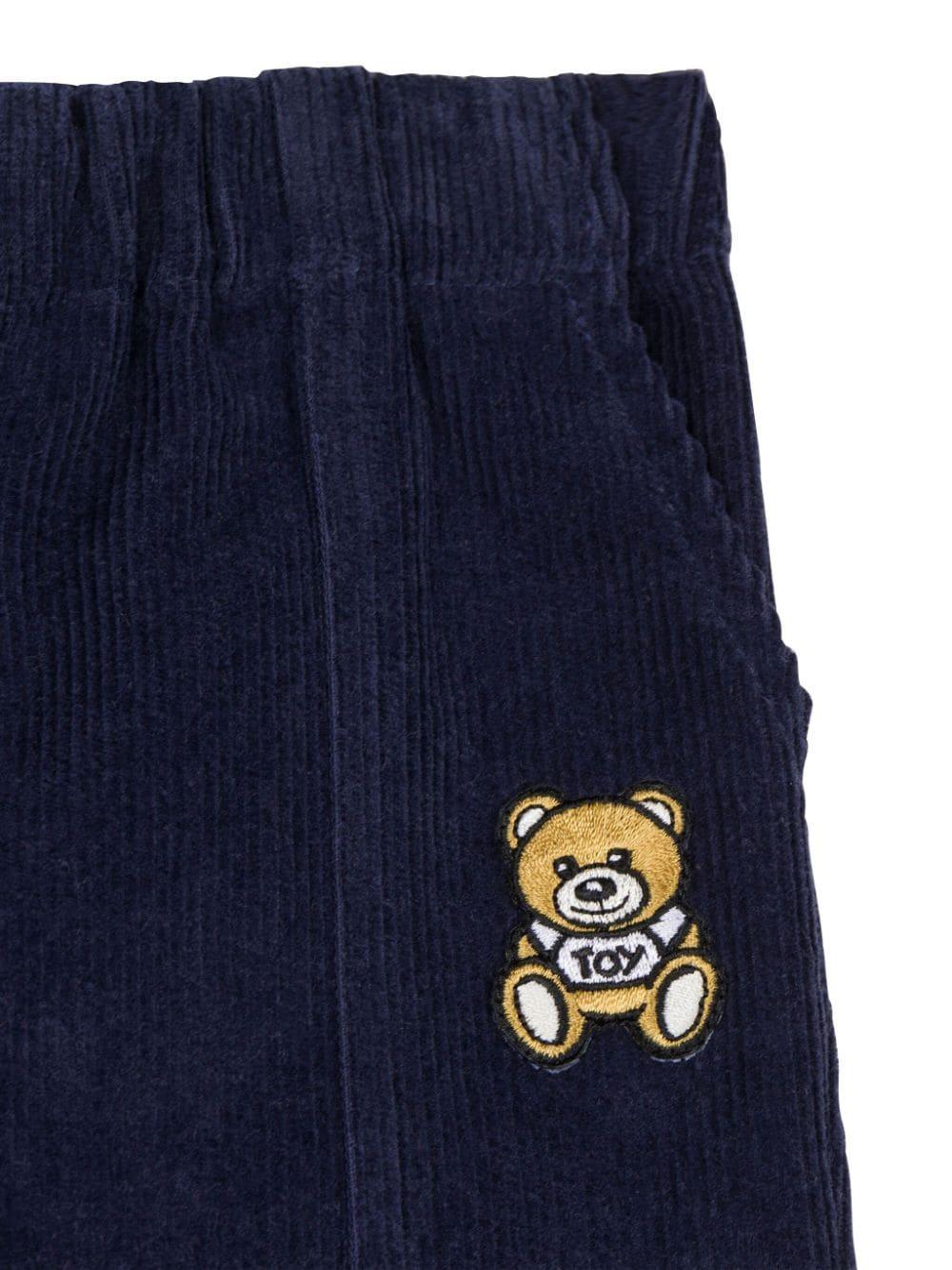 pantalone con teddy MUP053LVA05 40016 MOSCHINO KIDS 