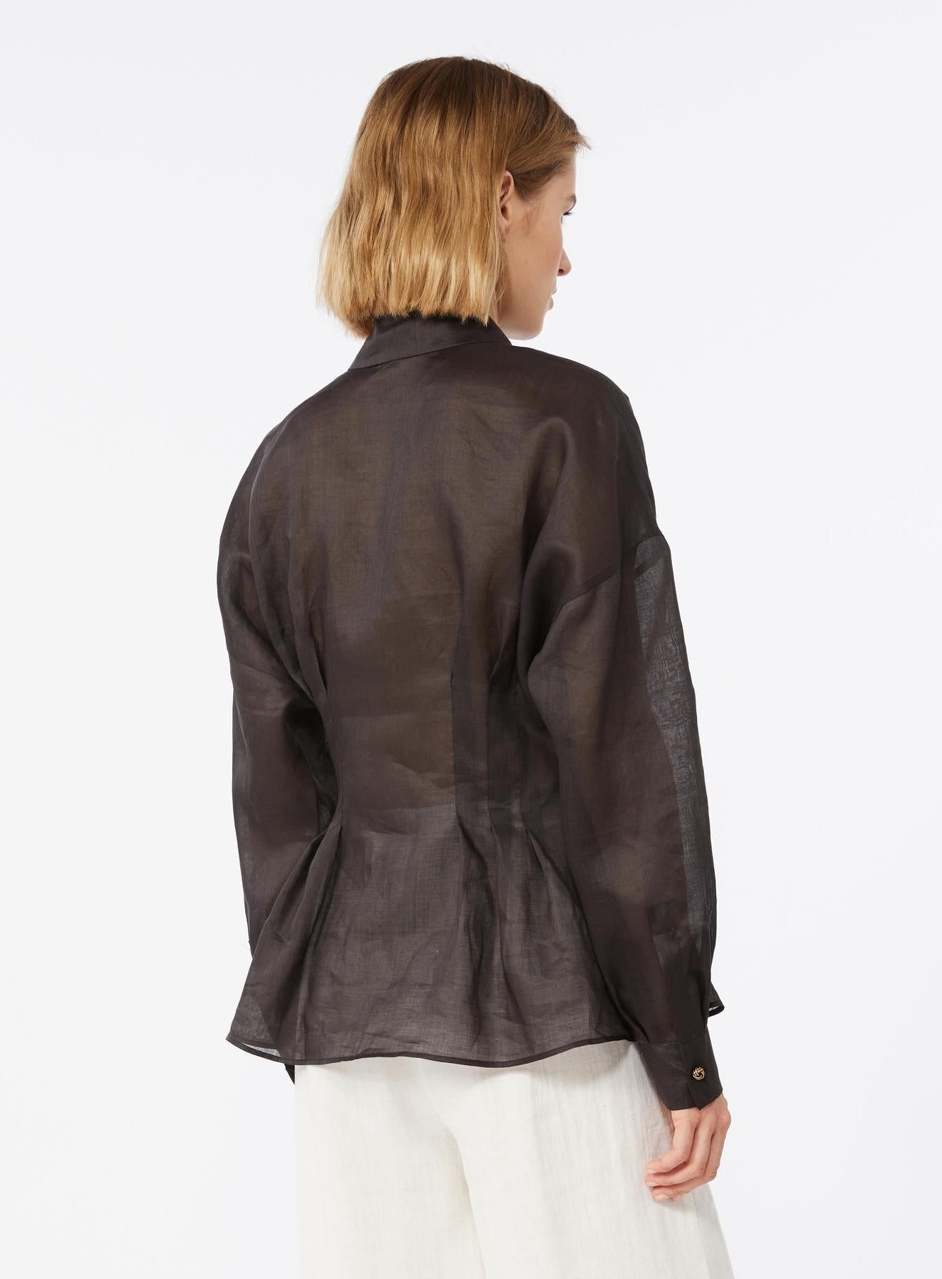 camicia in tela ramiè MSTORA 003 MAXMARA STUDIO 