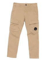 CP COMPANY KIDS pantalone cargo con lente Beige