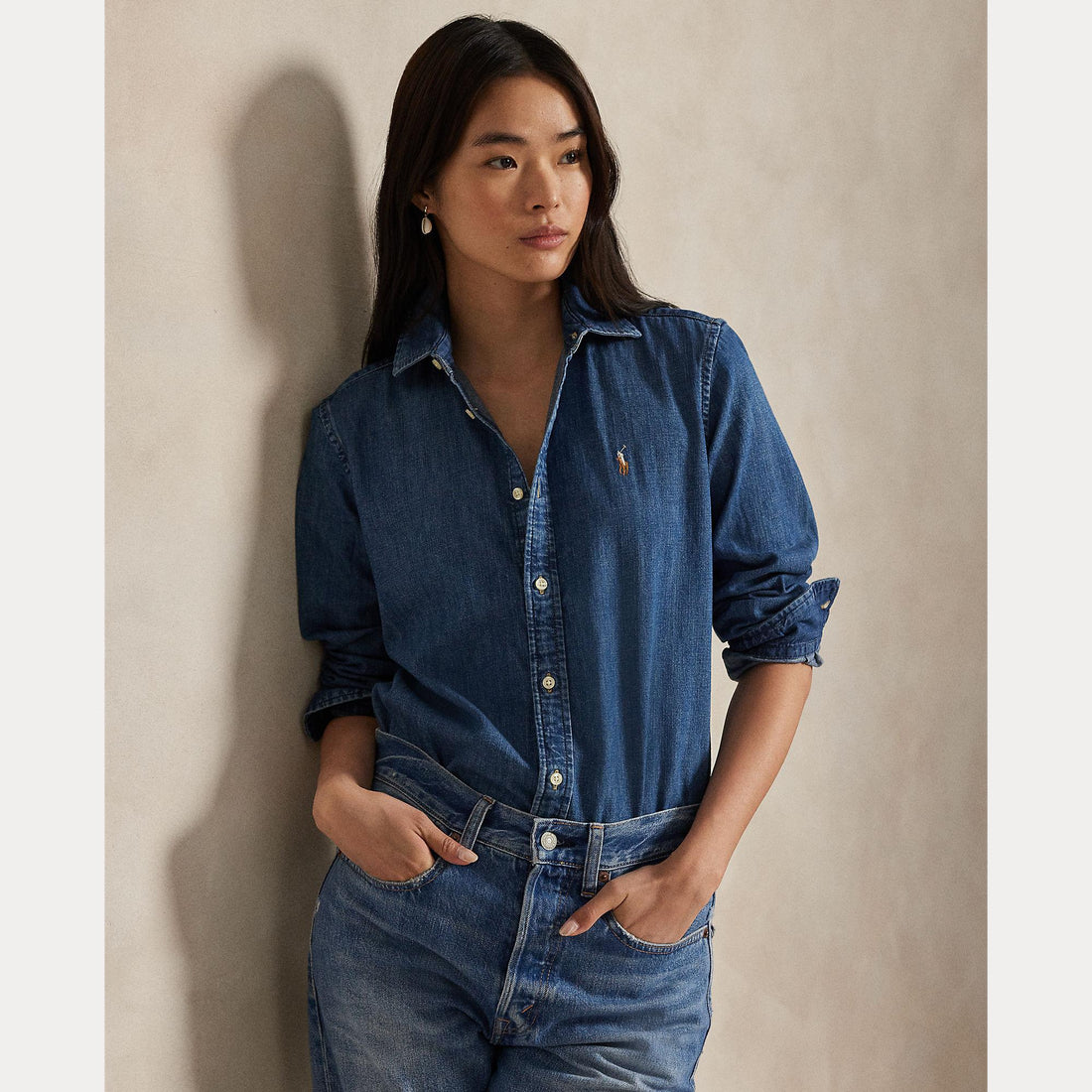 camicia in denim 211-969458 001 RALPH LAUREN POLO 