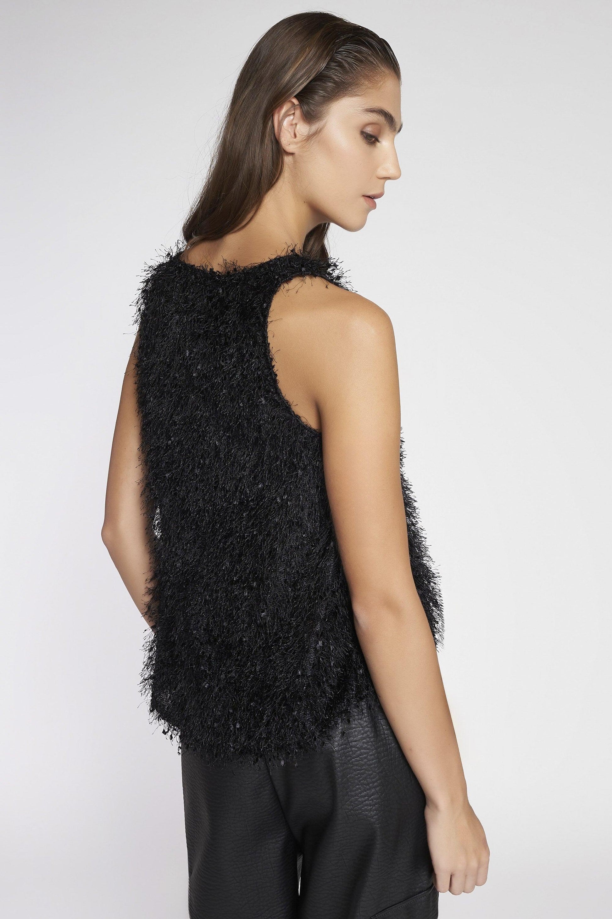 top in tessuto plumage MODA28 10 CARLAG 