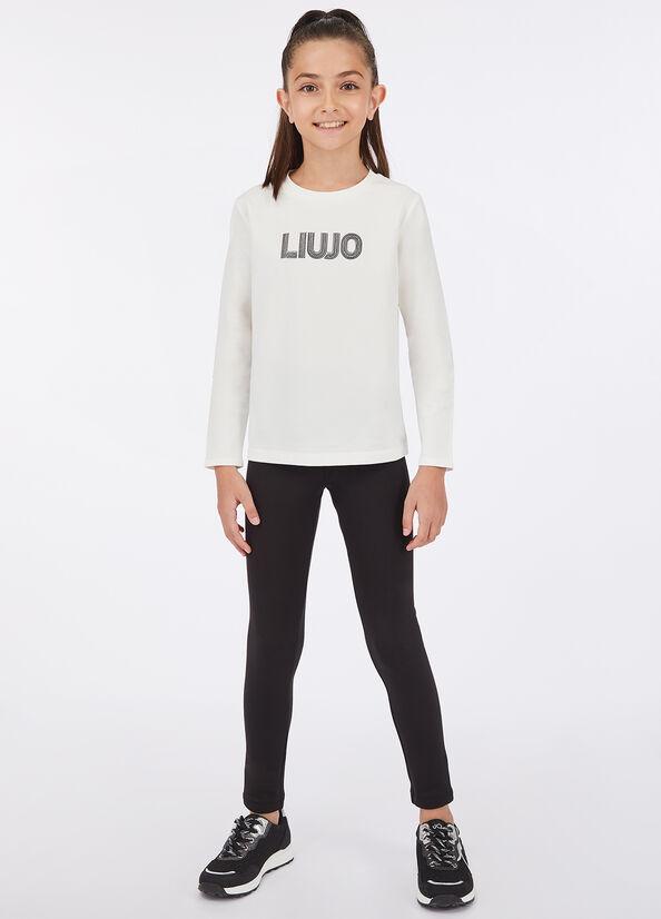 leggins in jersey GF5076J3763 22222 LIU JO JUNIOR 