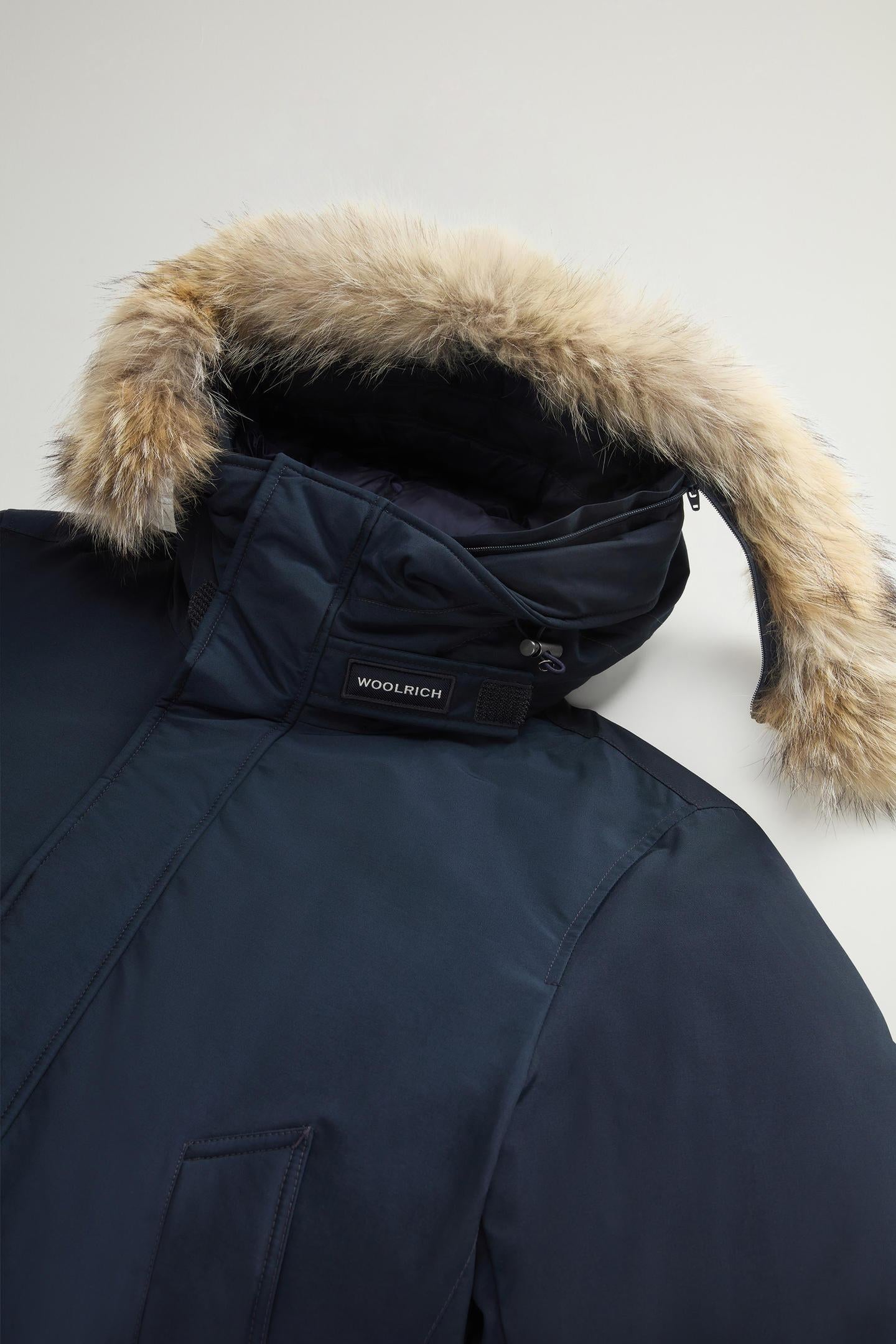 Polar Parka in Ramar Cloth con pelliccia CFWOOU0486MRUT0001 MLB WOOLRICH 