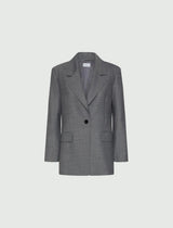 MARella Giacca in twill di misto lana stretch Grigio