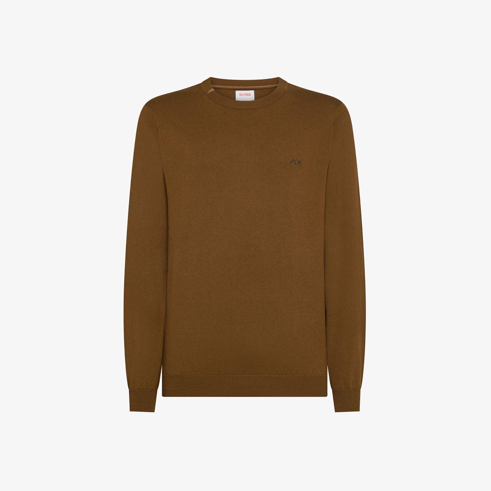 maglione girocollo misto lana K45101 93 SUN68 