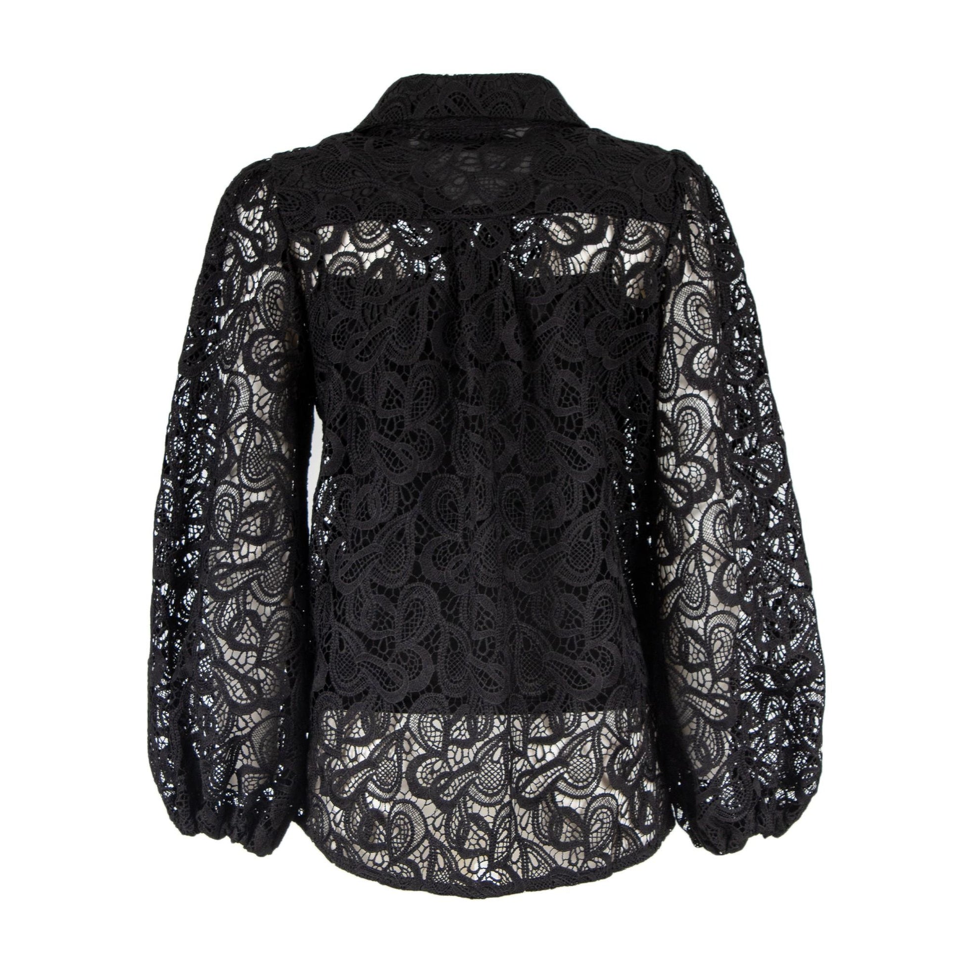 camicia in pizzo DUNBAR 252S6 NERO TPN 