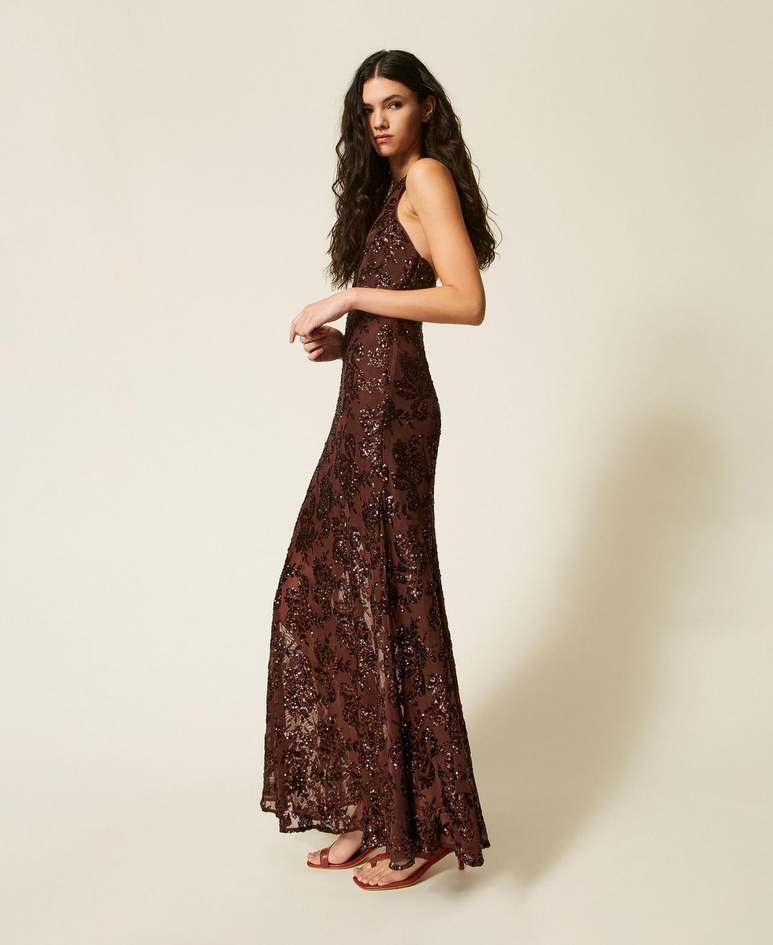 abito tulle e pailettes 261AT2145 11504 TWINSET ACTITUDE 