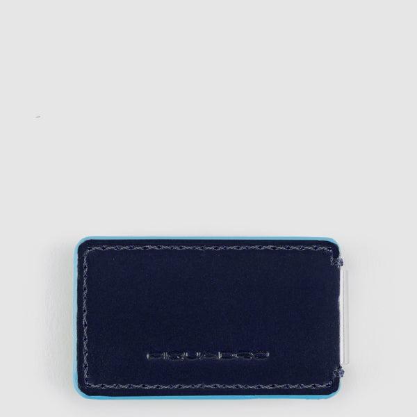 fermasoldi in pelle PP4857B2 BLU2 PIQUADRO 