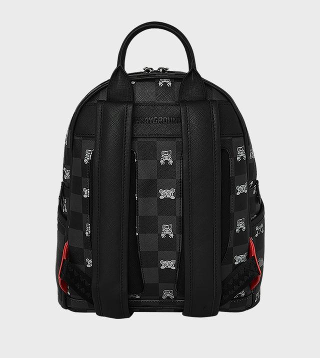 Gray Peeking Character Check Savage Backpack Sprayground 910B8908 NSZ SPRAYGROUND 