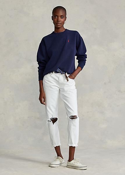 Felpa con logo in contrasto 211-794395 003 RALPH LAUREN POLO 