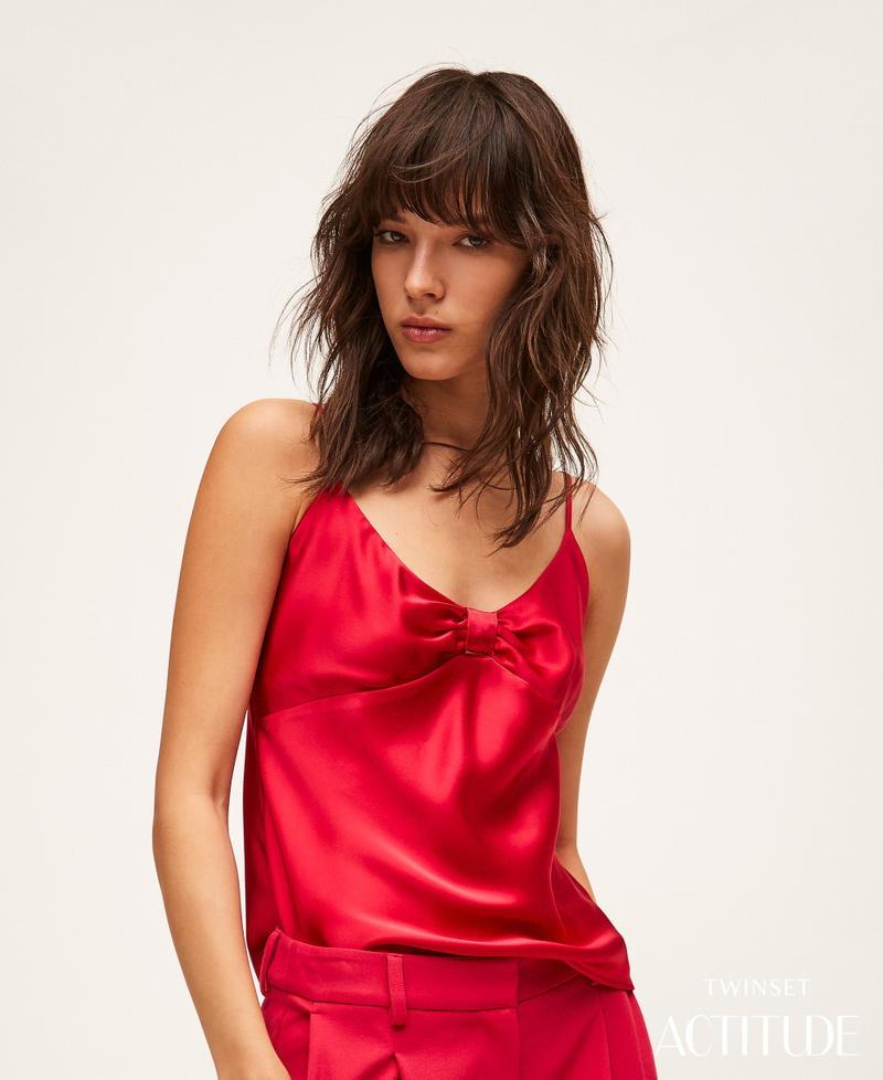 top in raso 261AP2253 13160 TWINSET ACTITUDE 
