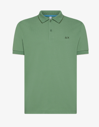 Polo small stripes maniche corte A35110 VERDE SALVIA SUN68 