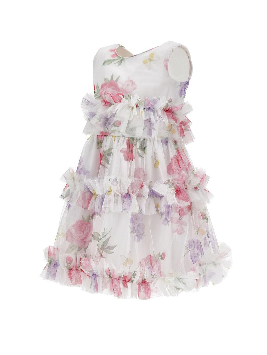 abito in tulle floreale 19G905 7047 0099 MONNALISA 