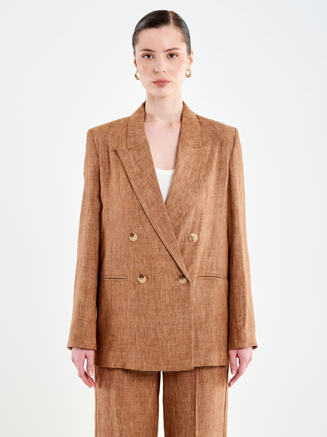blazer doppiopetto TAB1731 TABACCO VICOLO 