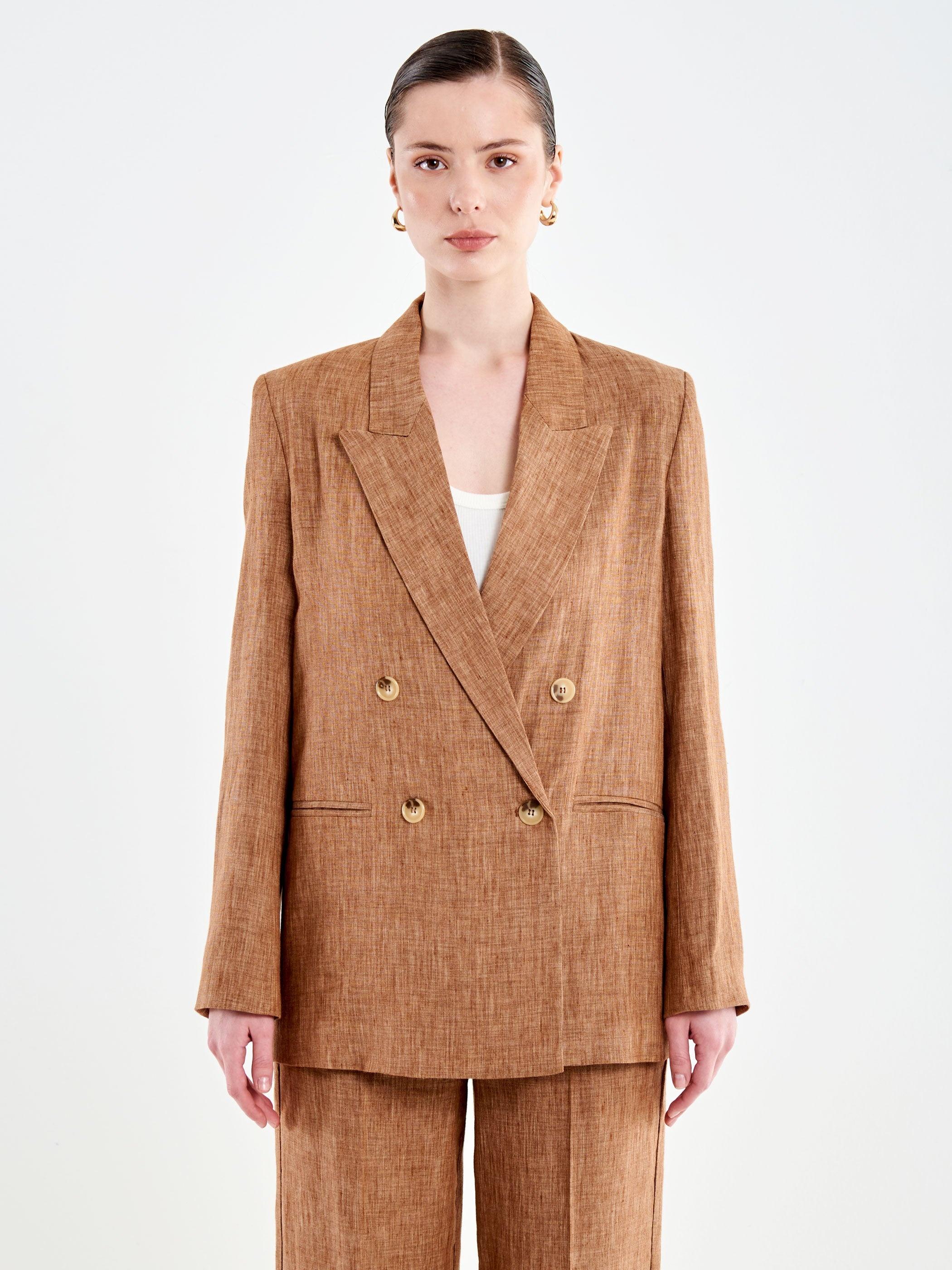 blazer doppiopetto TAB1731 TABACCO VICOLO 