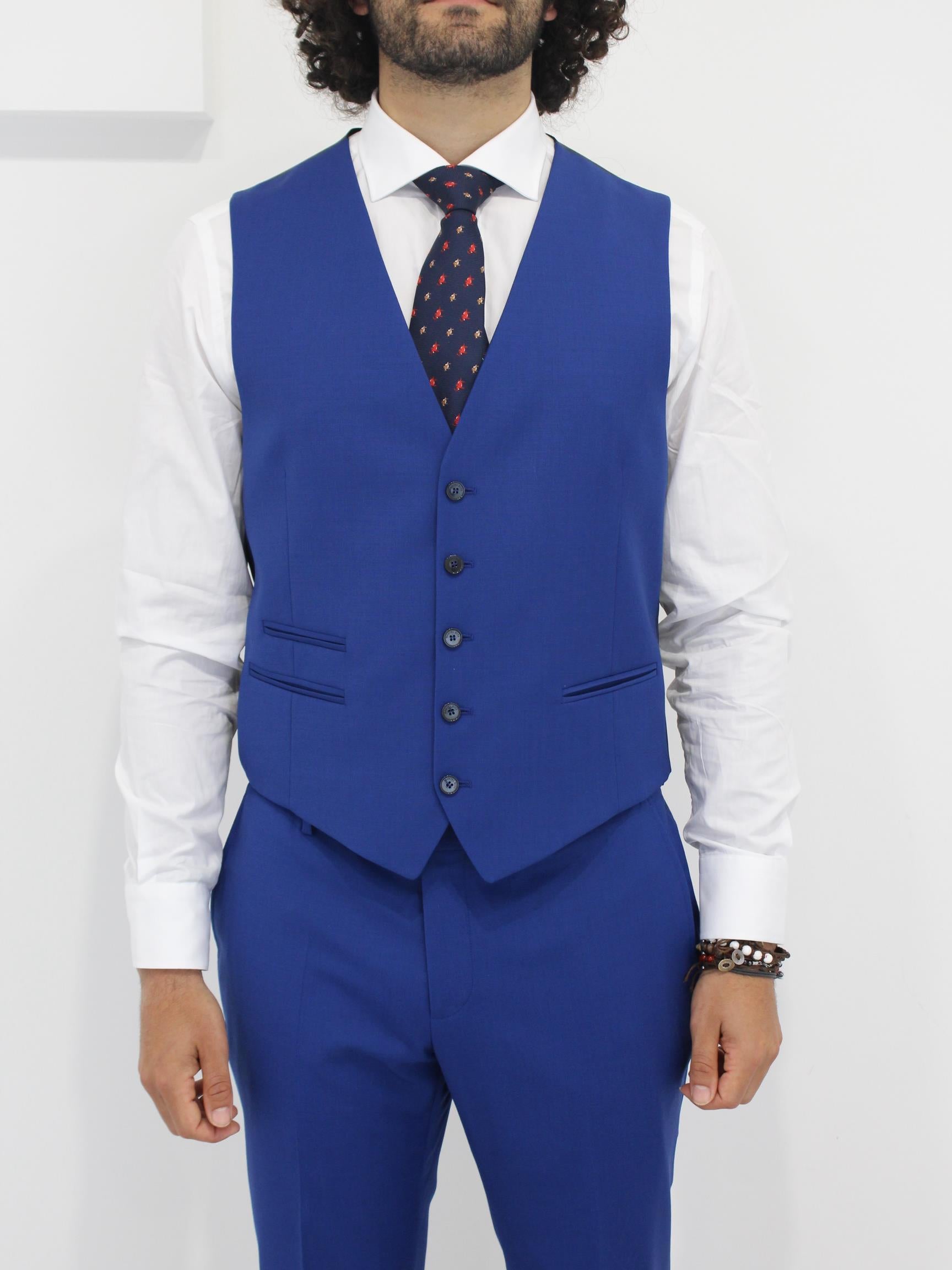 abito con gilet blu elettrico 3432AW3318 230000 88 MANUEL RITZ 