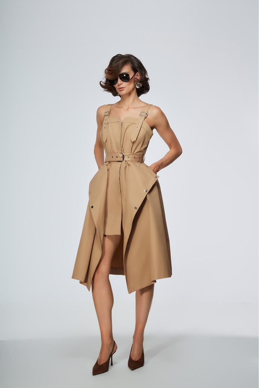 abito con cintura in vita LUBBOCK 112S6 BEIGE TPN 
