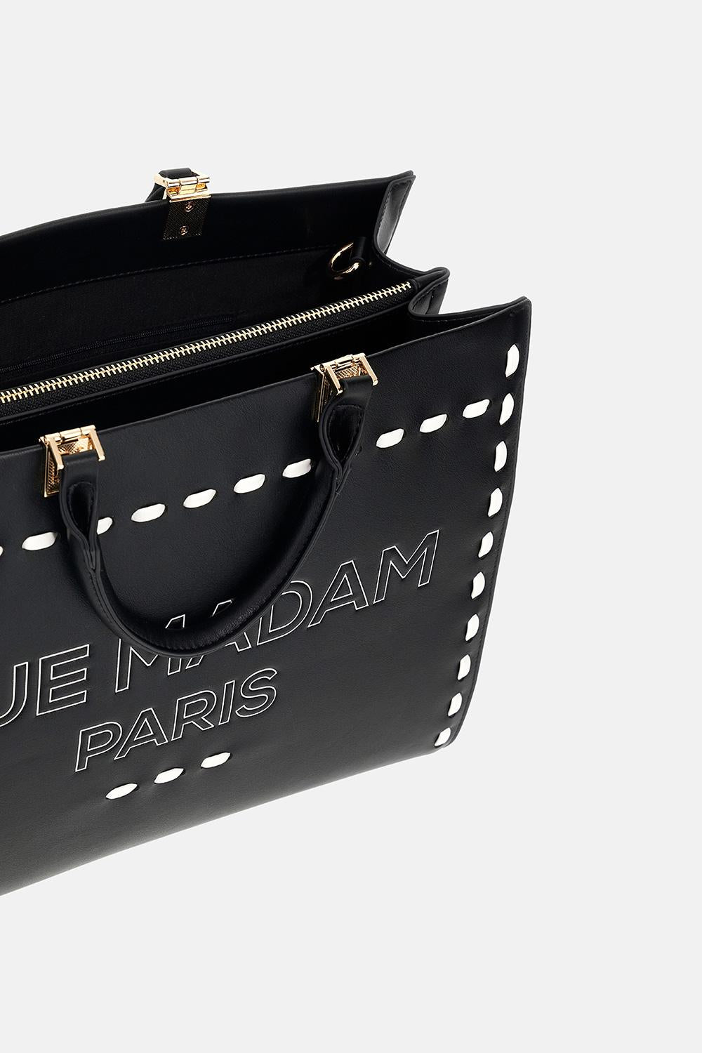 Borsa Iconique spring tote 1531ICONIQUE BLACK RUE MADAM PARIS 