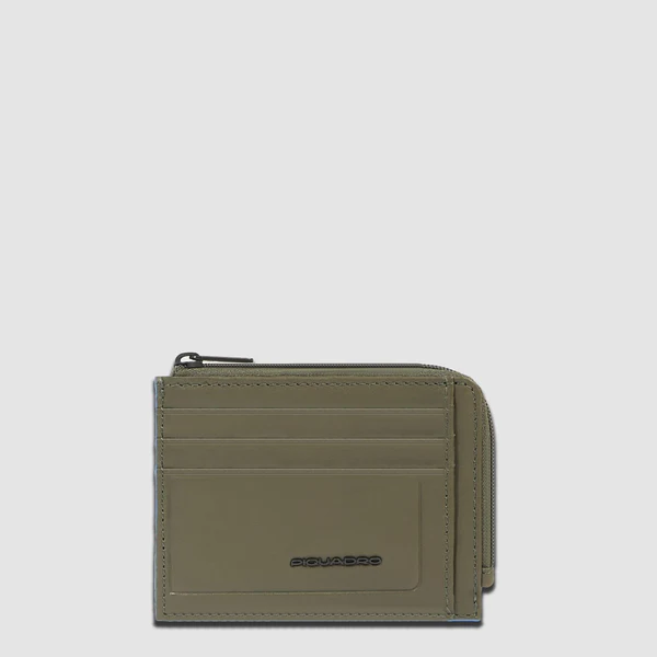 portamonete con logo PP4822S138R VE PIQUADRO 